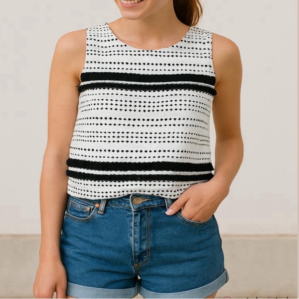 NWT 🆕 PIXLEY tassel sleeveless top Womens size S
